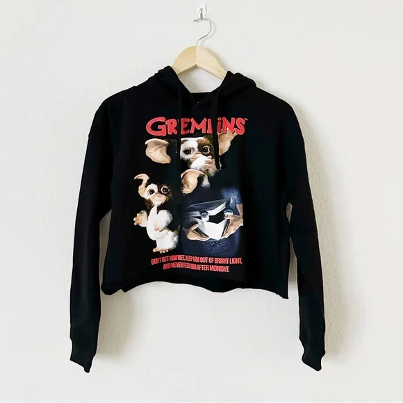 NEW Hot Topic Gremlins Cropped Long Sleeve Hoodie - Picture 8 of 8